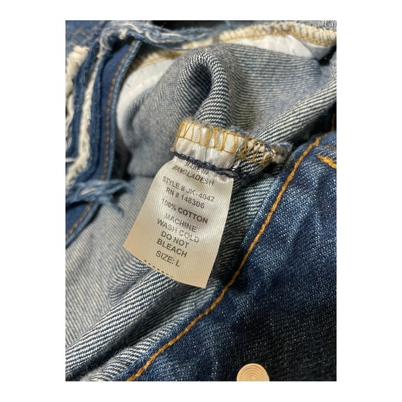 BLUE AGE Distressed Denim Jacket size Large - Picture 6 of 6